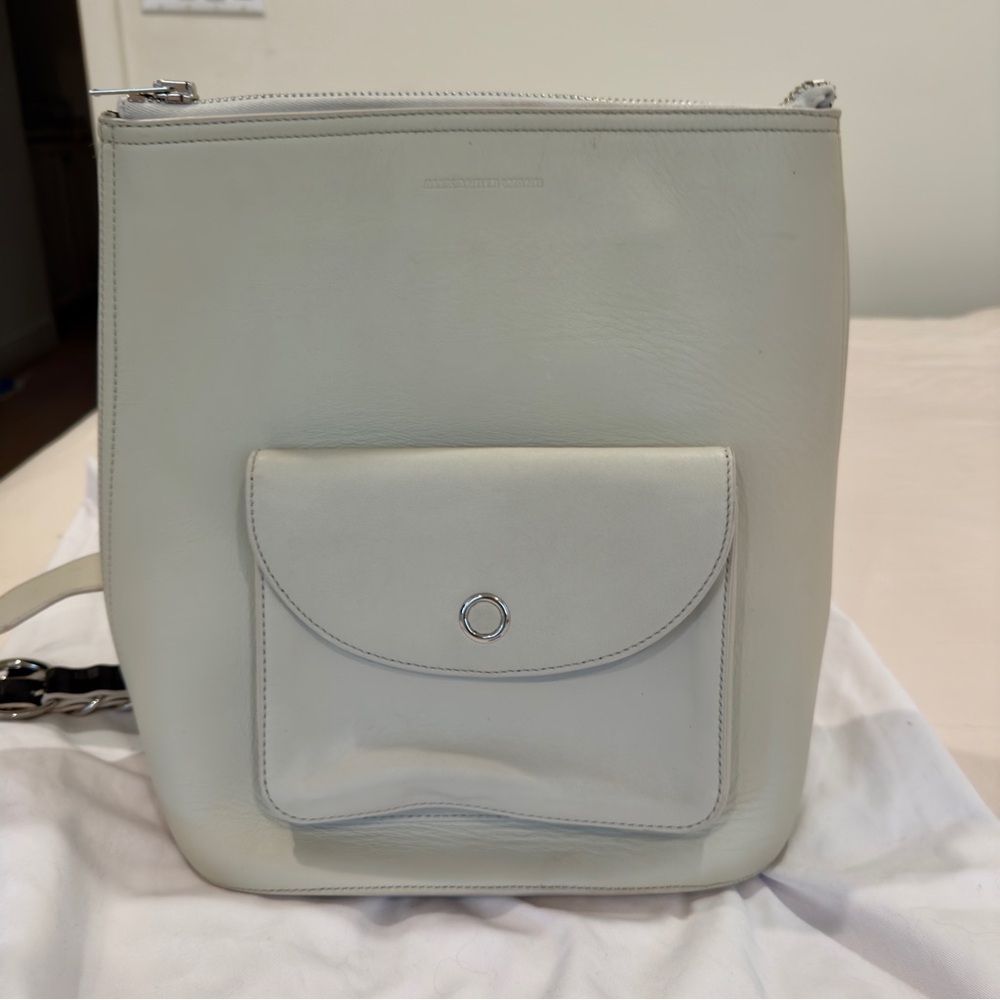 Alexander Wang White Leather Shoulder Bag